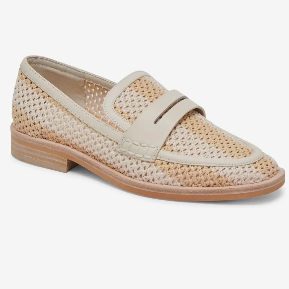 Dolce Vita Halley Rafia Slip On Loafer Size 8